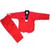 PINE TREE DELUXE WTF RIBBED TKD UNIFORM RED WITH BLACK V-NECK