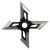 4 Point X Throwing Star - 4"