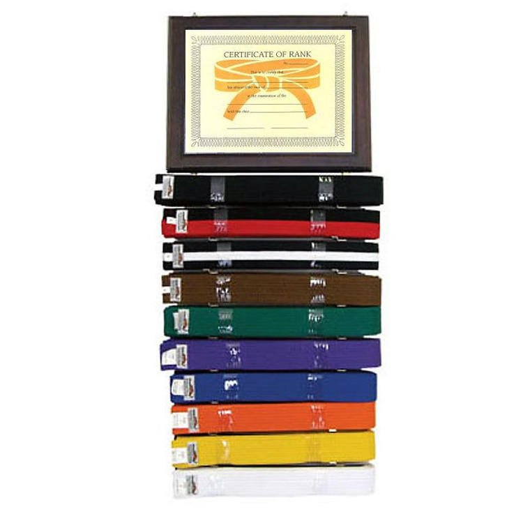 Tiger Claw Certificate & Rank Belt Display