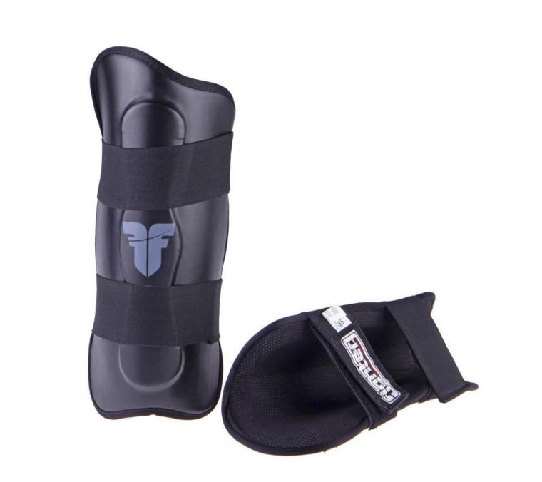 Shin Guard Fighter Ergo - black, FSG-001W