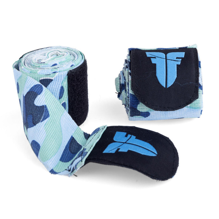 Fighter  Handwraps - blue camo, FHW-001BLC
