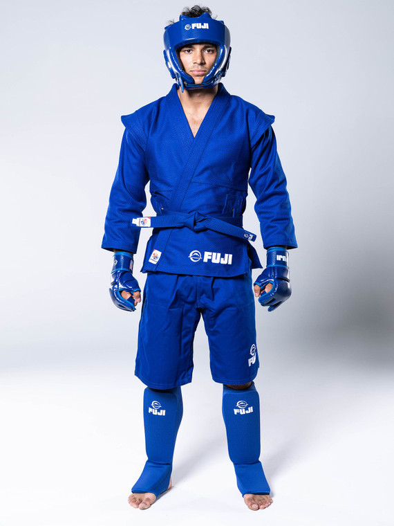 FIAS Sambo Kurtka Jacket Blue With Blue Belt