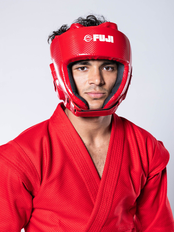 FIAS Sambo Combat Headgear Red
