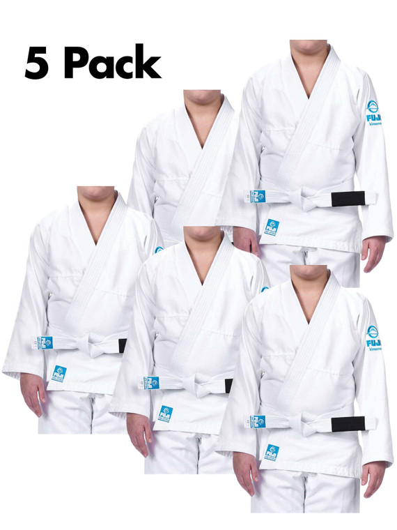 Starter BJJ Kids Gi Bundle White (5 Pack)