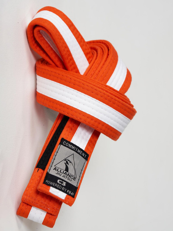 Kids FUJI x Alliance BJJ Belt Orange/White