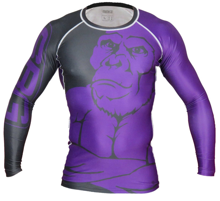 SBG Long Sleeve Ranked Rashguard Purple