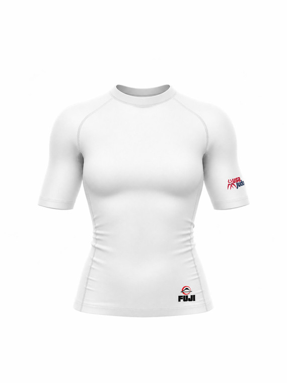 Womens USA Judo Rashguard White