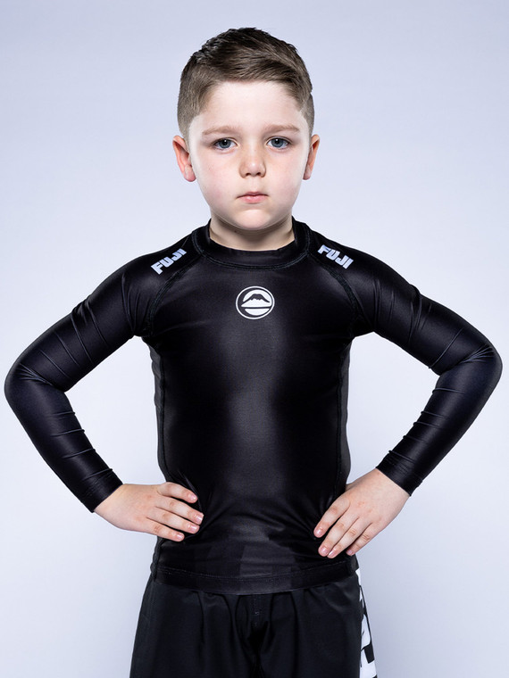 Kids Baseline 2.0 Long Sleeve Rashguard Black