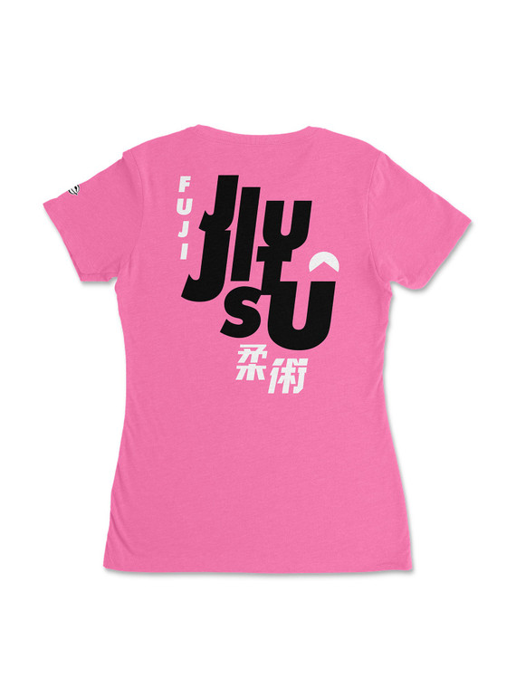 Womens Bold Jiu Jitsu Shirt Pink