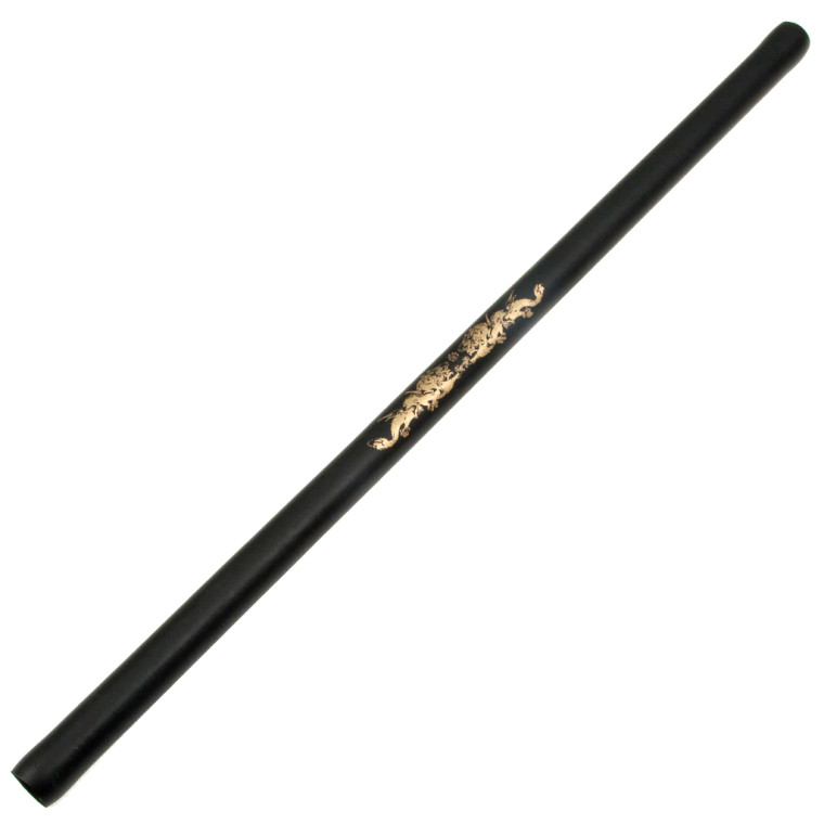Children's Black Practice Foam Escrima with Gold Dragon