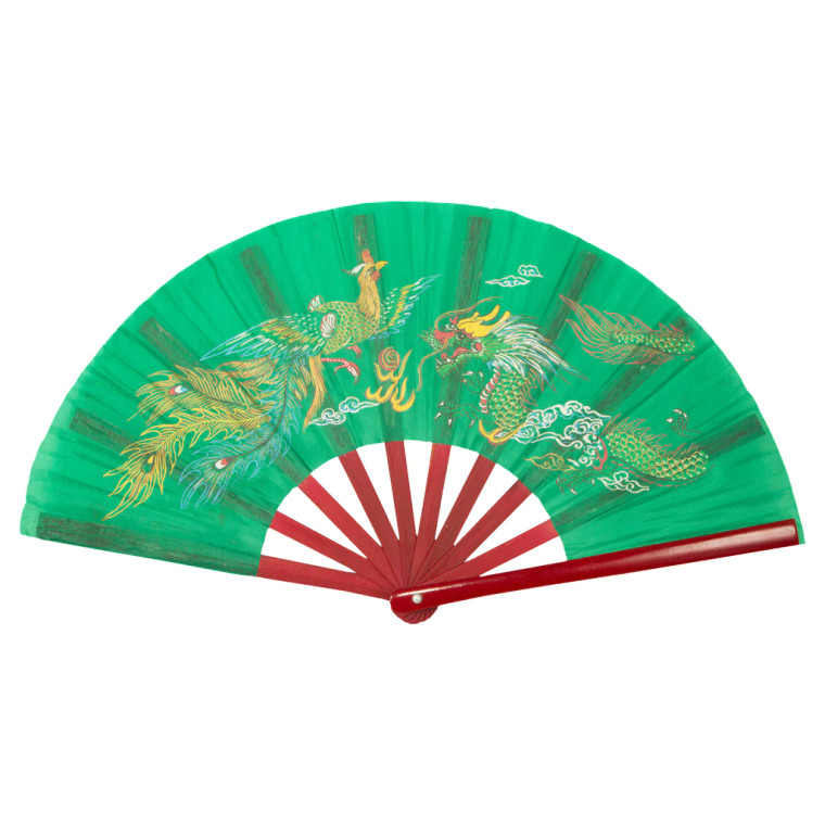 Bamboo Dragon Fighting Fan 10
