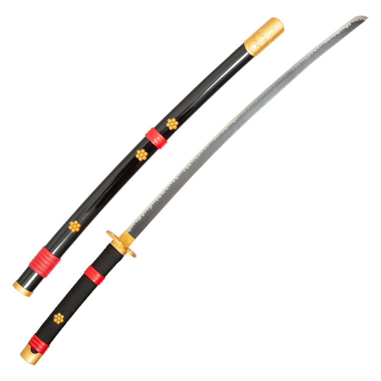 Black Sword w/ Gold Hand Guard - 41"