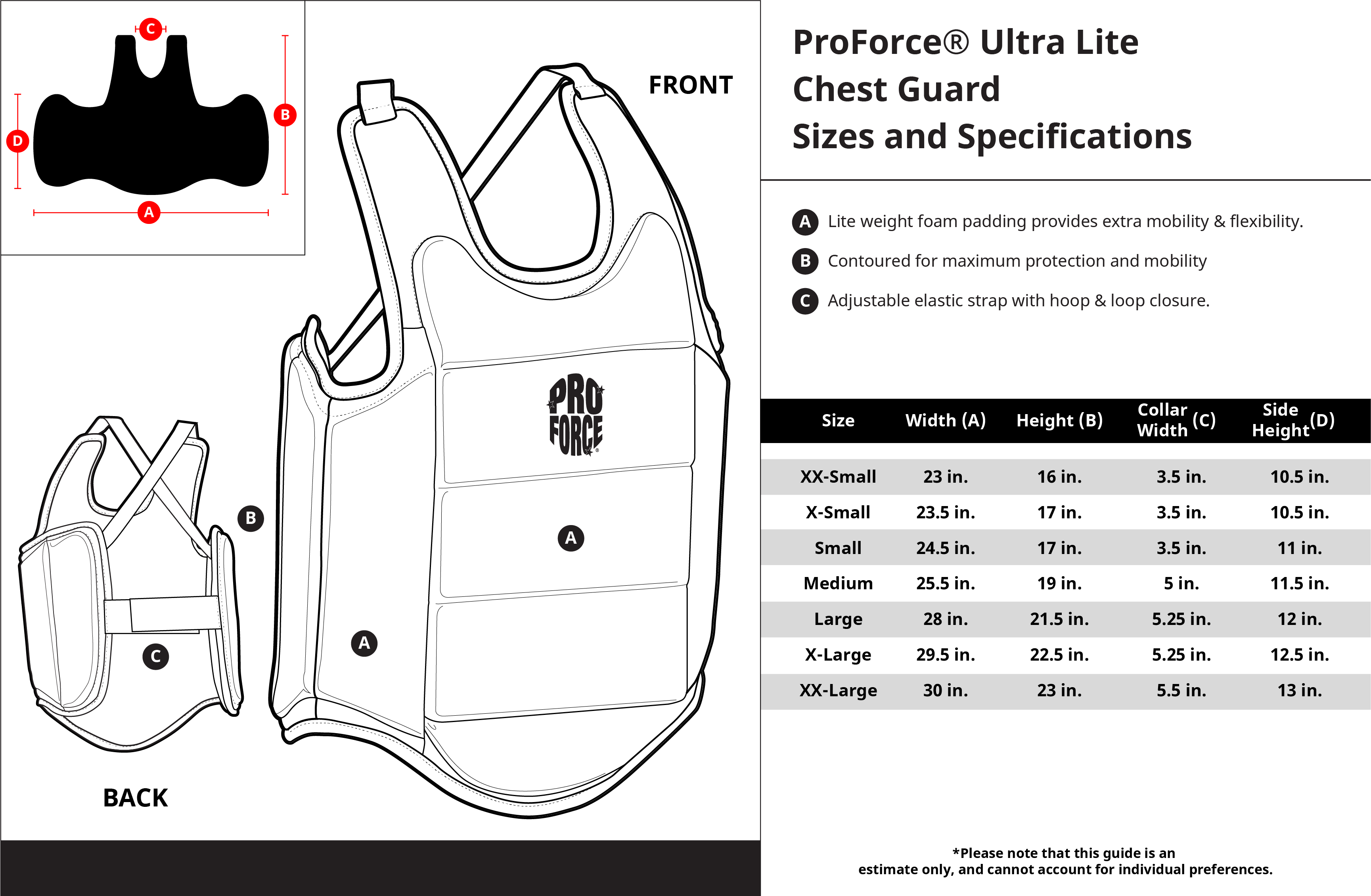 ProForce® Ultra Lite Chest Guard