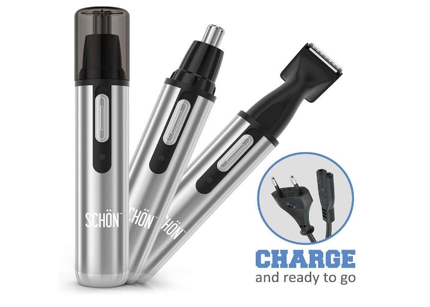 Schön 3-In-1 Rechargeable Electric Nose, Ear & Hair Trimmer