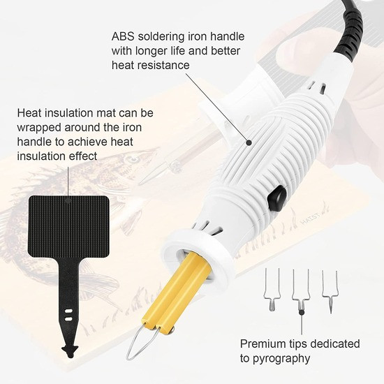 Holife ZD8905 Adjustable Temperature Wood Burning Station Plus