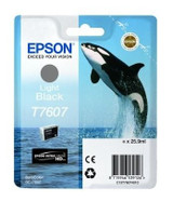 Epson C13T76074010 Genuine Light Black, Black Ink Cartridge