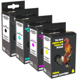 IJT Recycled Brother Black, Cyan, Magenta, Yellow Ink Cartridges LC-424BK LC-424C 
LC-424M LC-424Y