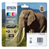 Epson T2438 C13T24384510 Genuine Multipack, Black, Light Cyan, Cyan, Light Magenta, Magenta, Yellow Ink Cartridge