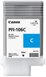 Canon PFI106C 6622B001 Genuine Cyan Ink Cartridge