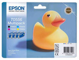 Epson C13T055640 Genuine Multipack, Black, Cyan, Magenta, Yellow Ink Cartridge