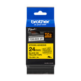 Brother TZE-S651 Black on Yellow Label Tape Cassette