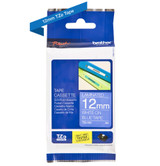Brother TZE-535 White on Blue 8m Labelling Tape