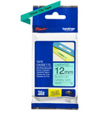 Brother TZE-731 Black on Green Labelling Tape