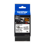 Brother TZE-FX241 Black on White Lamination Tape