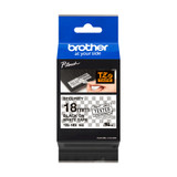 Brother TZE-SE4 Black on White Lamination Tape