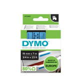 Dymo 45806 Black on Blue Label Tape Cassette