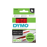 Dymo 45807 Black on Red Label Tape Cassette
