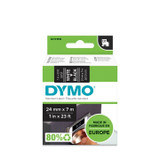 Dymo 53721 White on Black Label Tape Cassette