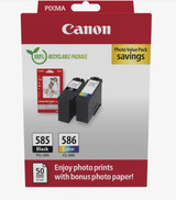PG-585 & CL-58 6205C001 Genuine Black and Colour Ink Cartridge Multipack