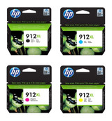 HP 3YP34AE 912XL Genuine Multipack, Black, Cyan, Magenta, Yellow Ink Cartridge