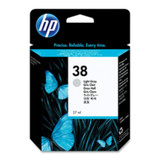HP No:38 C9414A Genuine Light Grey, Grey Ink Cartridge