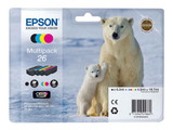 Epson C13T26164010 Genuine Multipack, Black, Tri-Colour Ink Cartridge