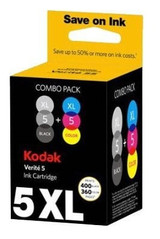 Kodak 5XL AL11UK Genuine Multipack, Black, Tri-Colour Ink Cartridge