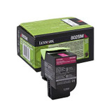 Lexmark 802M 80C2SM0 Genuine Magenta Toner Cartridge