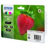 Epson T2986 C13T29864012 Genuine Multipack, Black, Cyan, Magenta, Yellow Ink Cartridge