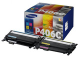 Samsung CLT-P406C/EL SSU375A Genuine Multipack, Black, Cyan, Magenta, Yellow Toner Cartridge