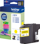 Brother LC221Y Genuine Yellow Ink Cartridge