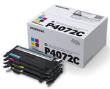 Samsung CLT-P4072C/ELS Genuine Multipack, Black, Cyan, Magenta, Yellow Toner Cartridge