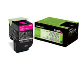 Lexmark 802M 80C20M0 Genuine Magenta Toner Cartridge