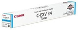 Canon C-EXV34C 3783B002AA Genuine Cyan Toner Cartridge