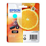 Epson 33 C13T33424012 Genuine Cyan, Orange Ink Cartridge