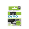 Dymo 45021 White on Black Labelling Tape