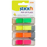 Stick'N Pop-up Flag Index Tabs 45 x 12mm Neon