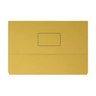 Document Wallet Half Flap 250gsm Yellow Pk 50