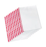 Delux A4 Punched Pocket Side Opening Red Strip