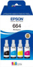 Epson C13T664640 Multipack Black, Cyan, Magenta, Yellow Genuine Ink Bottle Cartridge